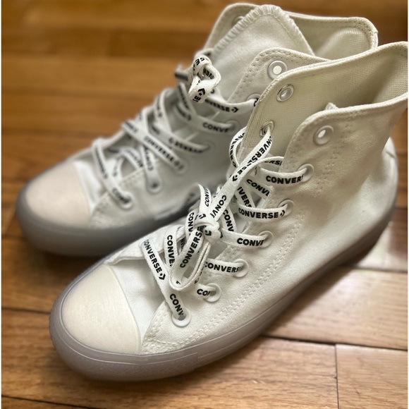 Converse CTAS HI ( white/clear/white) - Picture 5 of 7